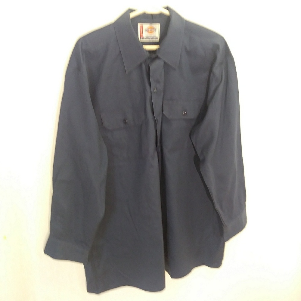 Dickies Navy Blue Long-Sleeve Shirt